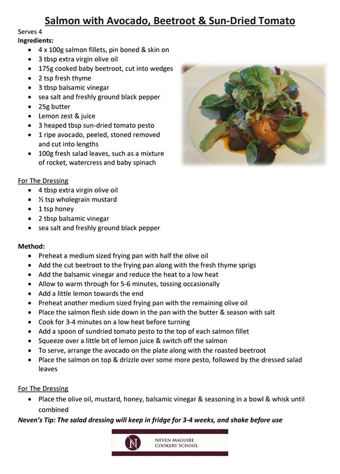 macnean salmon with avocado