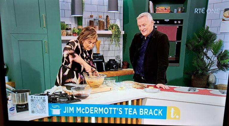 Mags Roche Mags Roche making Jim McDermott’s tea brack with Dáithí looking on ...